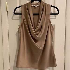 Boston Proper  MARILYN COWL-NECK CHARMEUSE BLOUSE